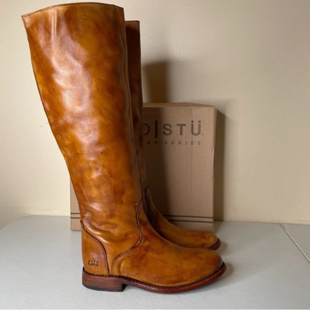 🔥NWT BED|STU Tess Windsor Tan Glaze Riding Boots Size 8.5 - Picture 5 of 13